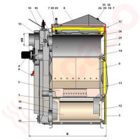 Atmos GS25 25 kW Holzvergaserkessel Scheitholzkessel Holzvergaser