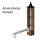 Almeva Abgas Schiebe-Rohr mit Klemmband 500 mm doppelwandig DN 80/125 - PPH/PPH